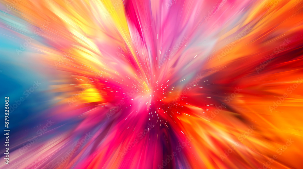 Obraz premium background abstract colorful using radial and blur effect