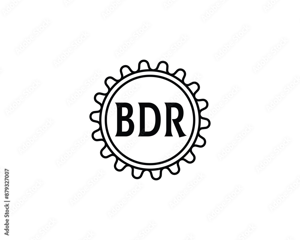 BDR logo design vector template. BDR logo design. BDR logo design vector template. BDR logo design.