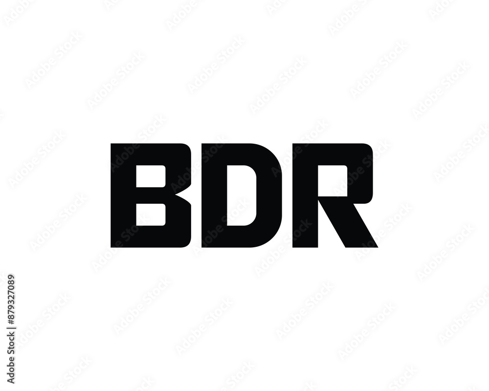 BDR logo design vector template. BDR logo design. BDR logo design vector template. BDR logo design.