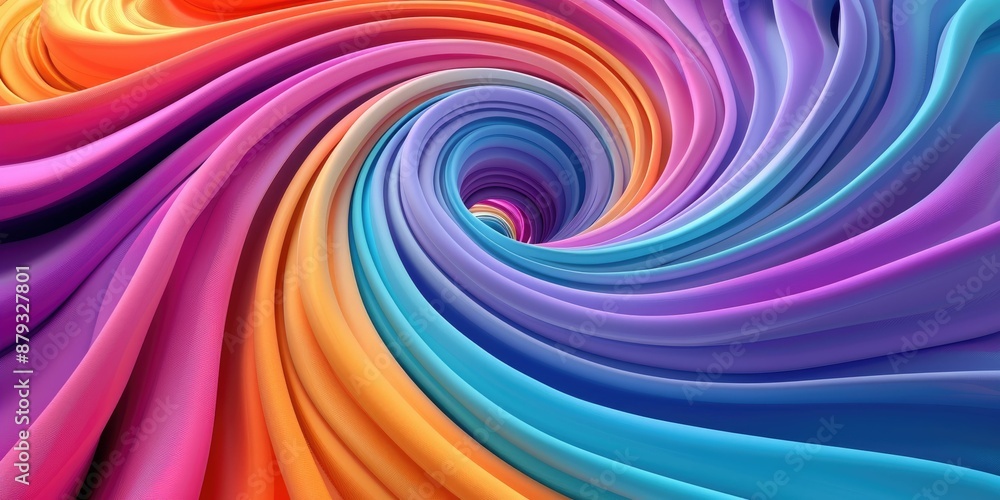 Obraz premium Abstract Colorful Swirling Pattern