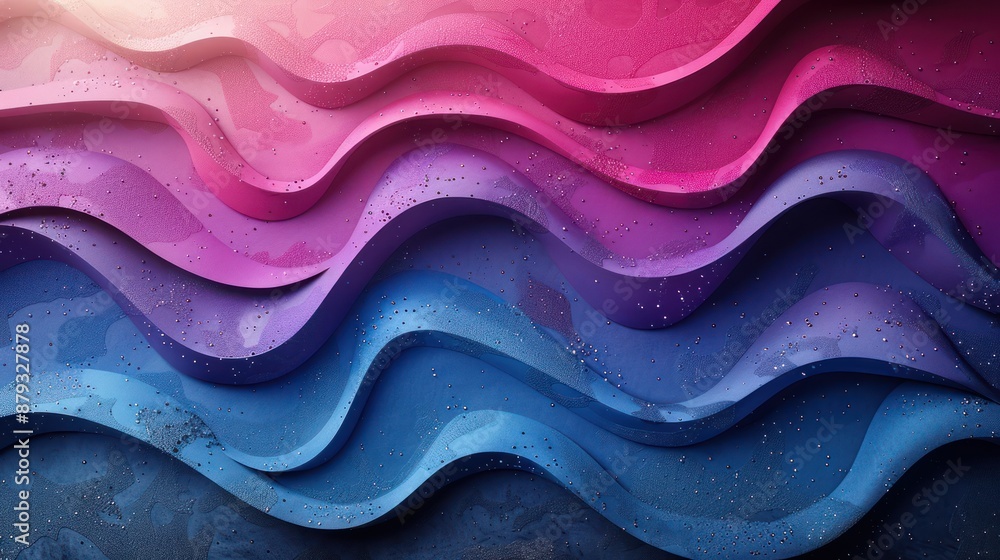 Abstract Wavy Pattern with Vibrant Colors Abstract Wavy Pattern with Vibrant Colors