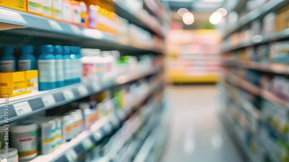 Medicines Arranged At Pharmacy Medicines Arranged At Pharmacy