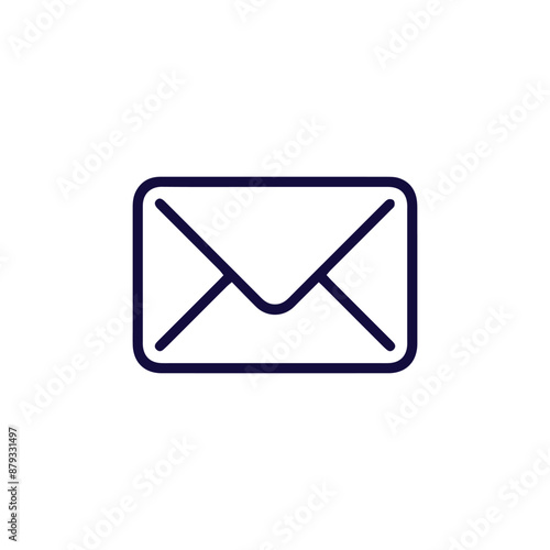 Free Download Simple blue email icon representing electronic mail and communication - GFXLoad