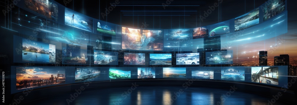 Digital Wall of Cinematic Landscapes Digital Wall of Cinematic Landscapes
