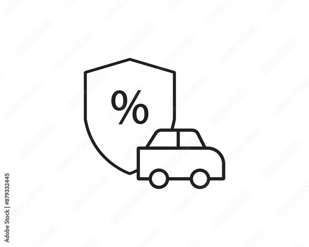 Car loan icon vector symbol design illustration Car loan icon vector symbol design illustration