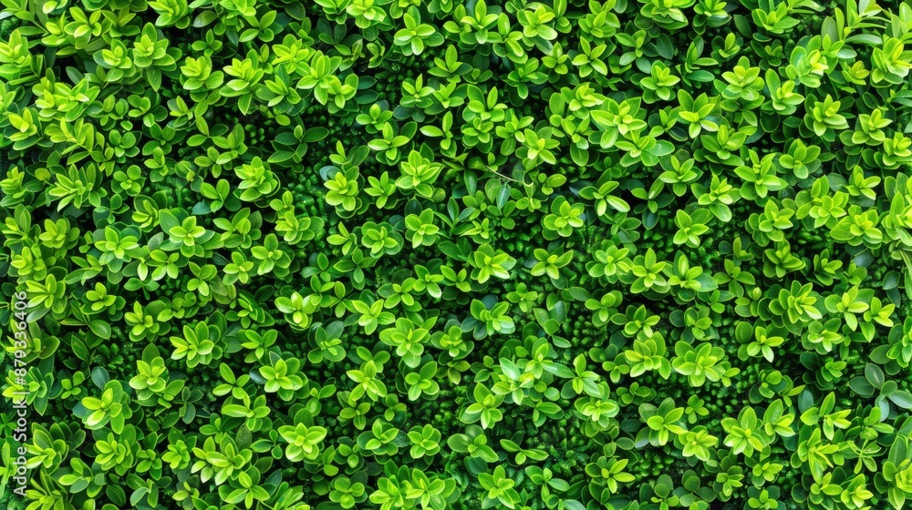 A close-up shot of a dense green foliage wall A close-up shot of a dense green foliage wall
