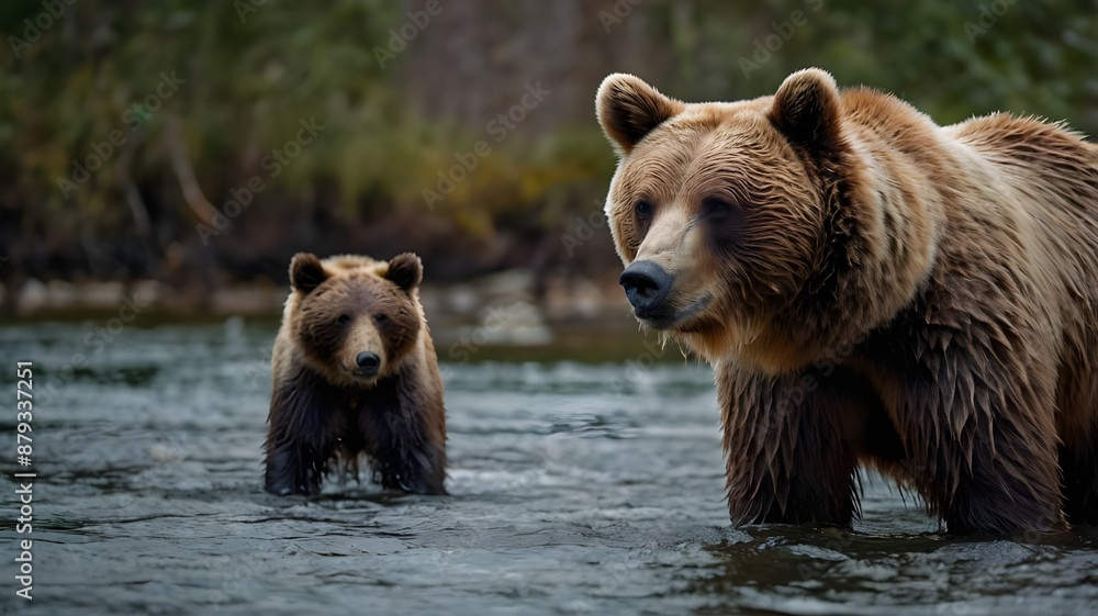 brown bear in the lake brown bear in the lake