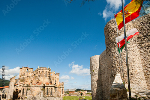 Gothic church of Santa Maria, 16th century.Castro Urdiales. Cantabria. Spain. photo