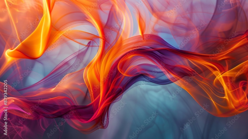 Colorful abstract smoke art Colorful abstract smoke art