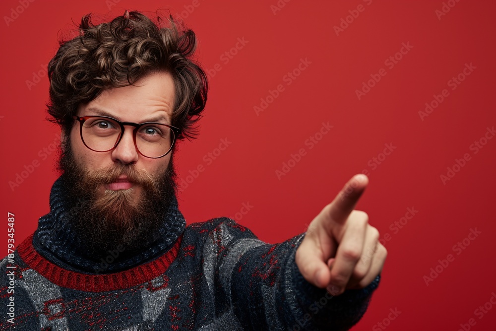 a man pointing at something a man pointing at something