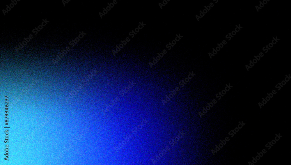 Obraz premium Blue noise grainy gradient background, noisy texture, banner design