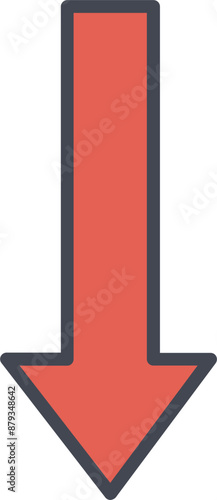 Arrow Down Vector Icon