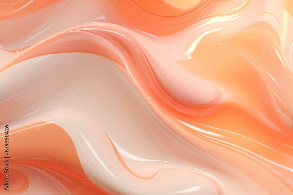 a close up of a swirly orange and white liquid a close up of a swirly orange and white liquid