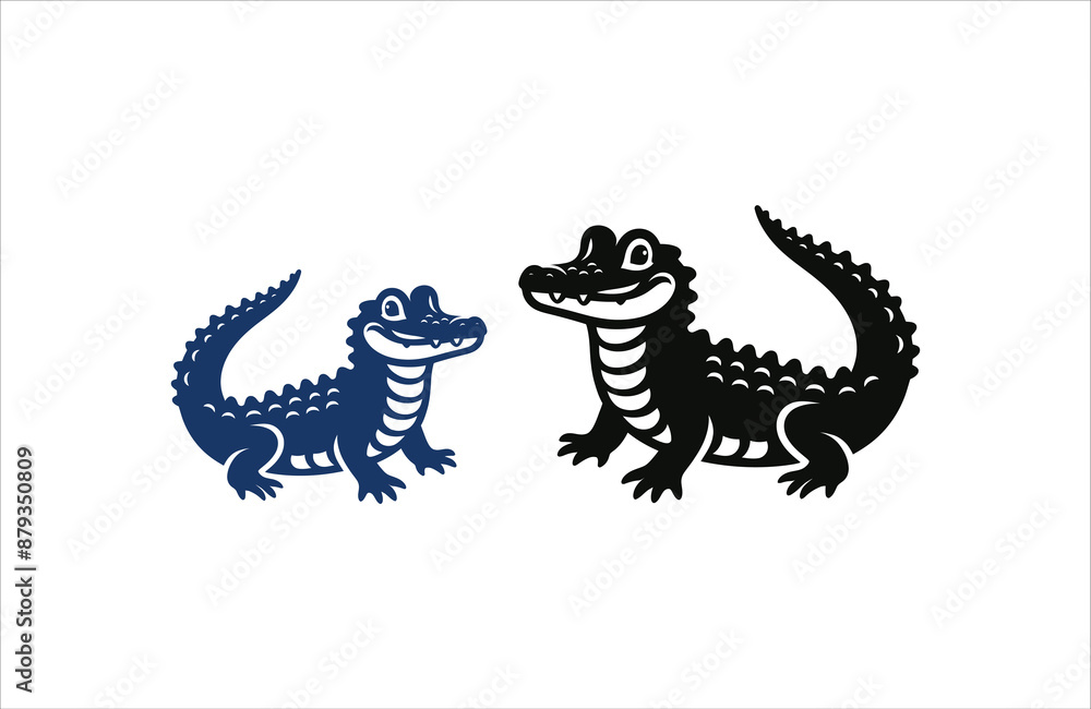 alligator silhouette clipart design logo alligator silhouette clipart design logo