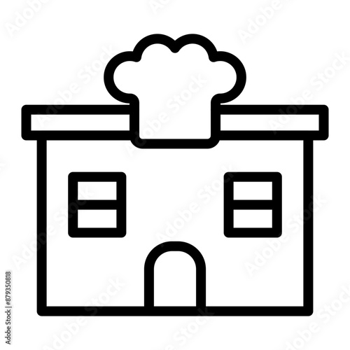 Restaurant Vector Line Icon