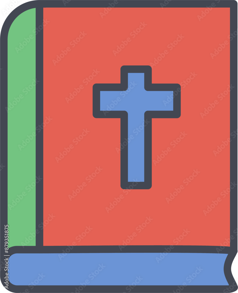 Obraz premium Religious Book Vector Icon