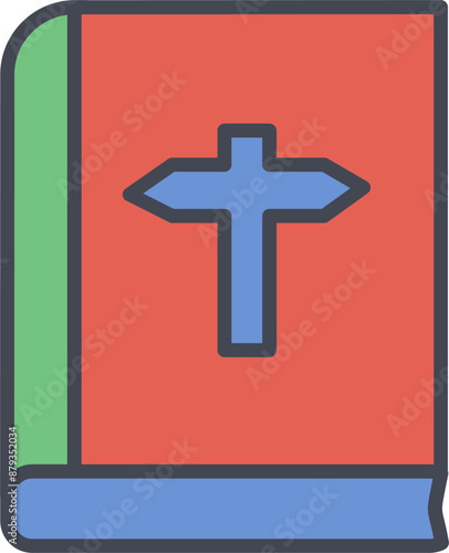 Directions Book Vector Icon