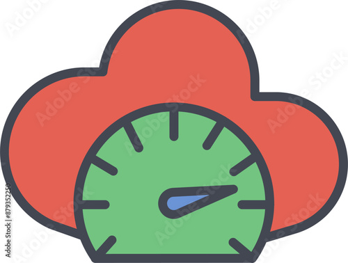 Speed Test Vector Icon