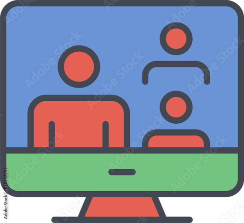 Videocall Vector Icon