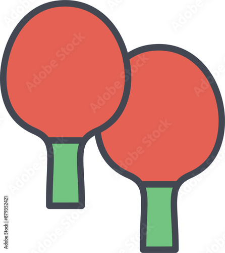 Ping Pong Vector Icon
