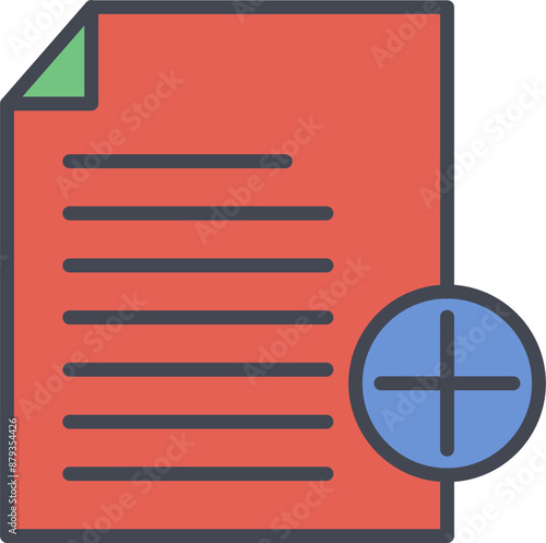 Add Notes Vector Icon