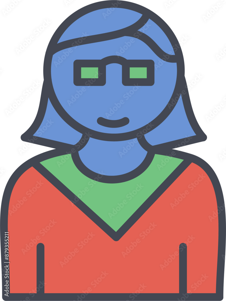 Female Professor Vector Icon Female Professor Vector Icon