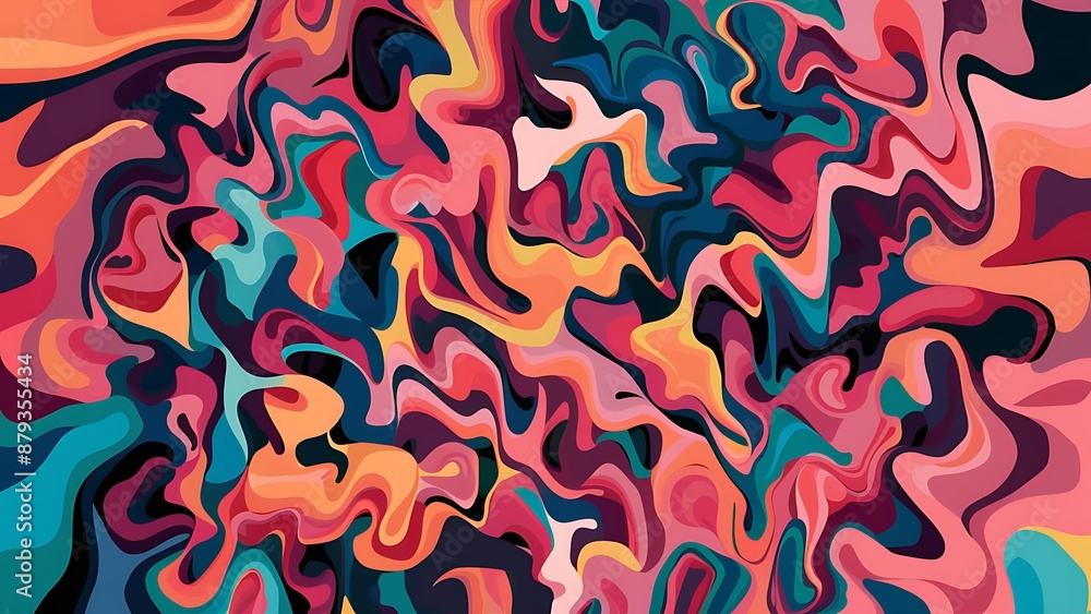 custom made wallpaper toronto digitalabstract background with various shades Wallpaper