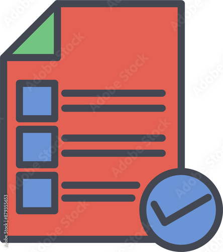 Valid Document Vector Icon