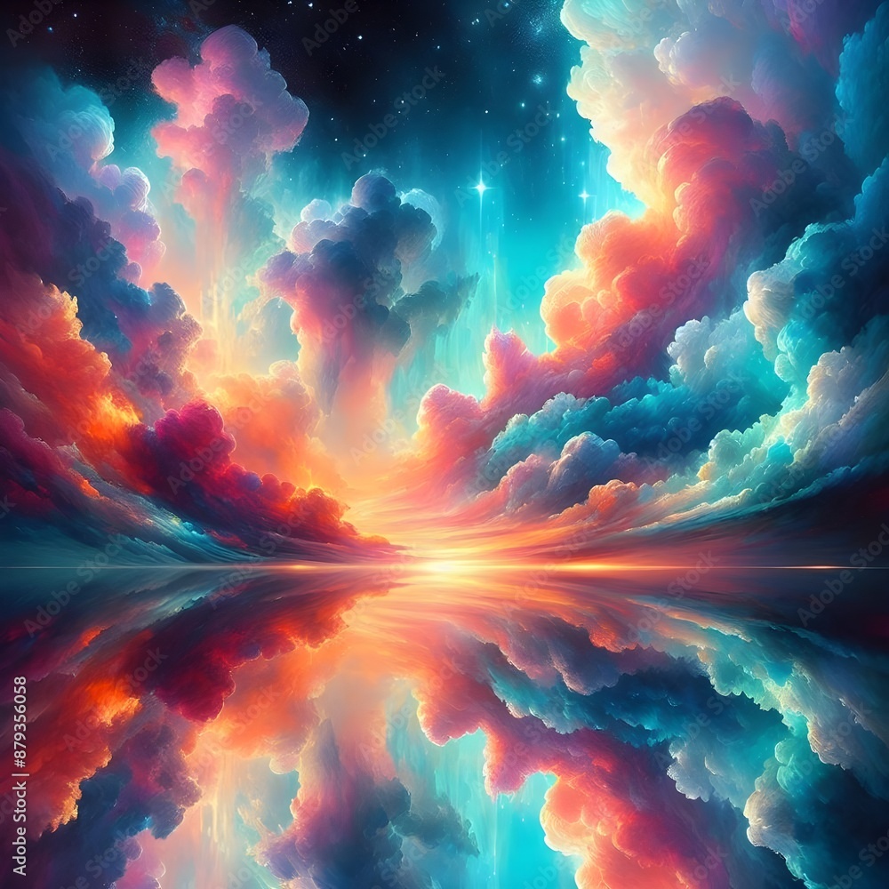 Celestial Dreamscape Reflection.
Celestial Dreamscape Reflection.