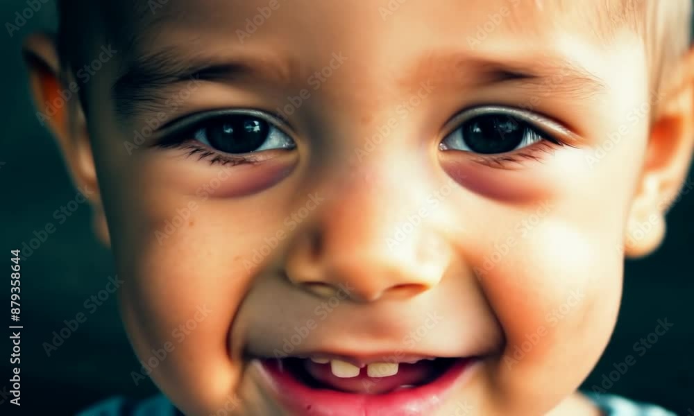 Expressive young boy displaying a range of emotions from frown to smile Expressive young boy displaying a range of emotions from frown to smile