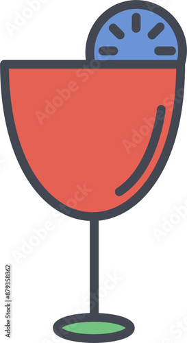 Cocktail Drink Vector Icon