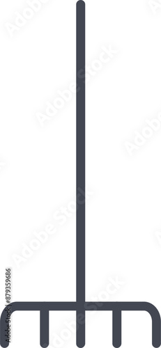 Fork picking leaves Vector Icon