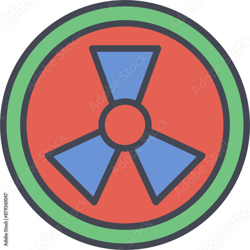 Radiation Vector Icon