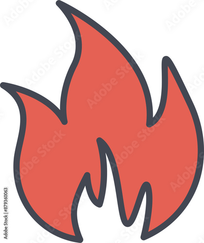 Flame Vector Icon