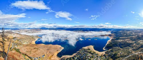 Jindabyne Lake Cloudy Morning, Jindabyne Australia photo