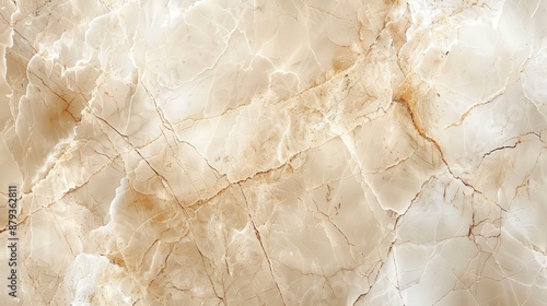 High-resolution image of beige marble with intricate natural veins and patterns, perfect for backgrounds, interior design, and surface textures.