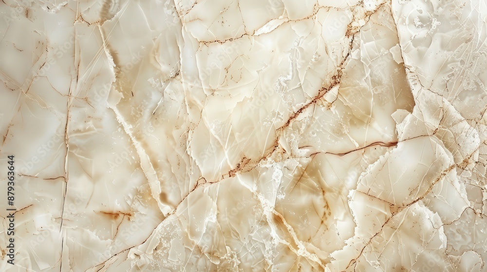Fototapeta premium High-resolution image of a marble texture featuring natural veins and subtle beige tones, perfect for backgrounds or design projects.