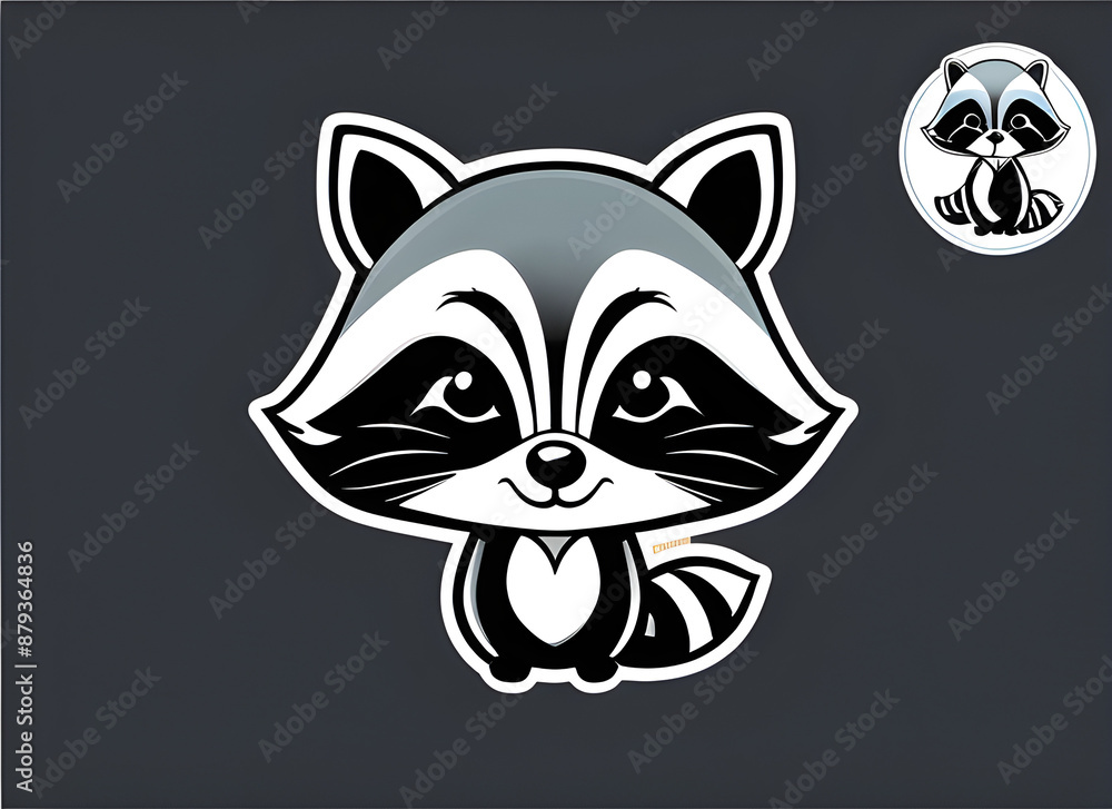 Obraz premium raccoon generative ai