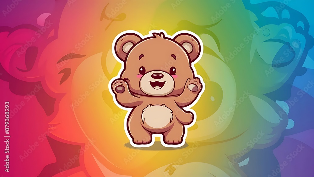 Cute Bear Cartoon Vector Icon Illustration Cute Bear Cartoon Vector Icon Illustration