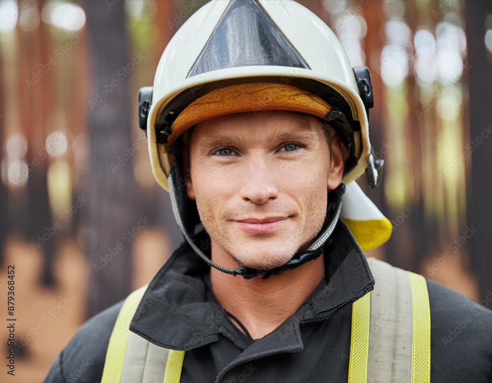 Inspiring Firefighter: A Portrait of Courage and Dedication Inspiring Firefighter: A Portrait of Courage and Dedication