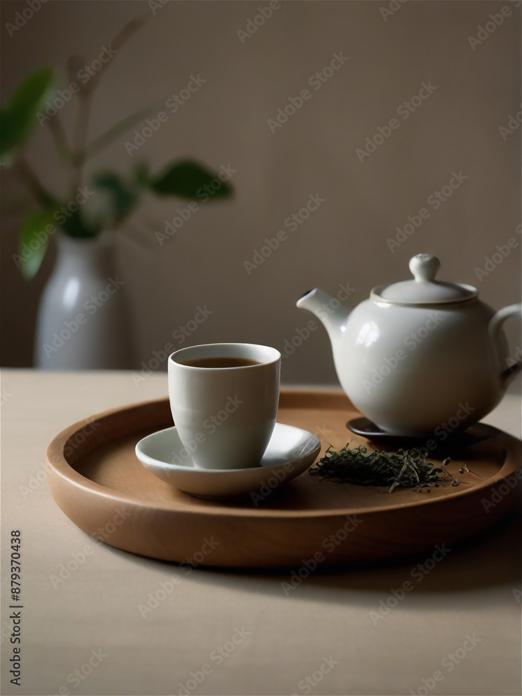 Fototapeta premium cup of tea and teapot