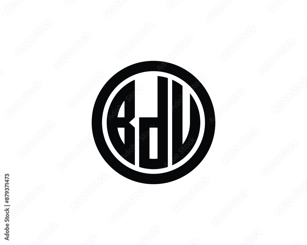 BDU Logo design vector template. BDU logo design. BDU Logo design vector template. BDU logo design.