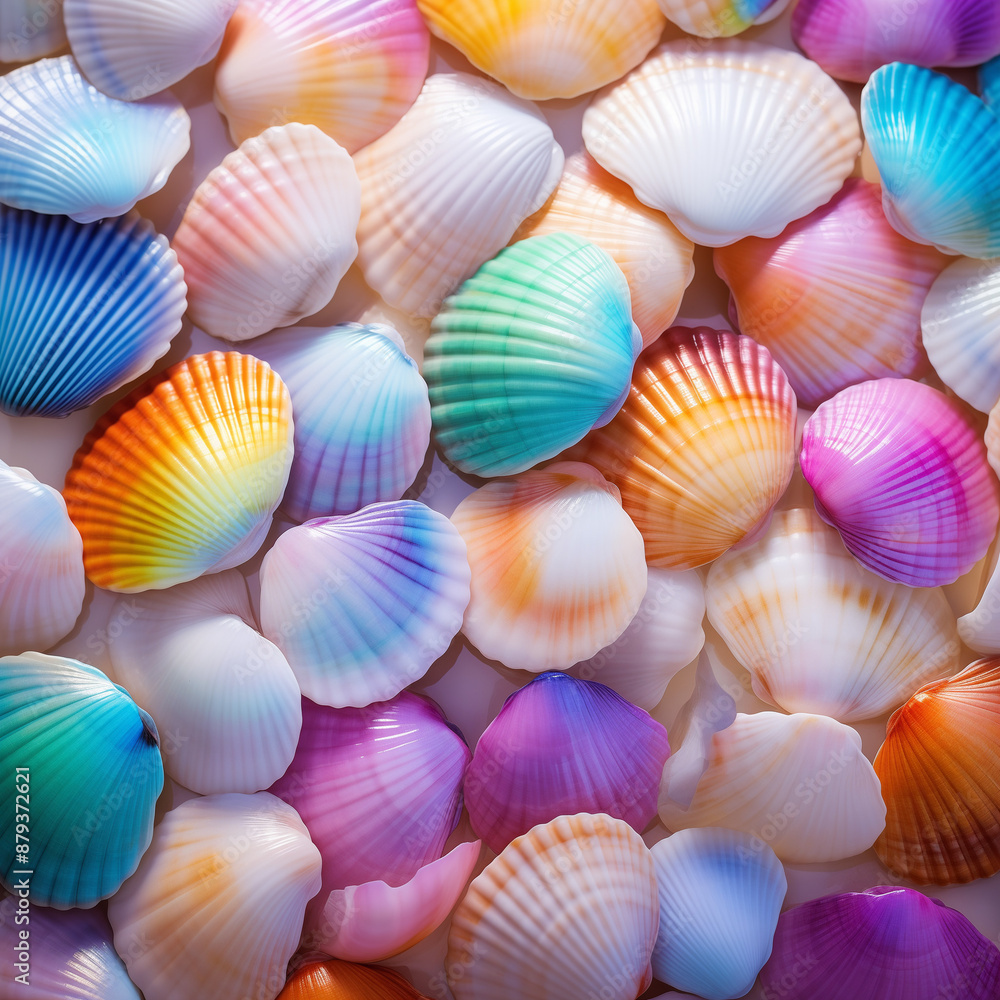 Iridescent Pastel Seashells Iridescent Pastel Seashells