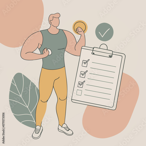 a-flat-illustration-of-a-personal-trainer-planning