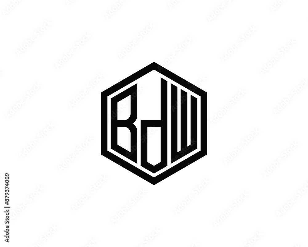 BDW logo design vector template BDW logo design. BDW logo design vector template BDW logo design.