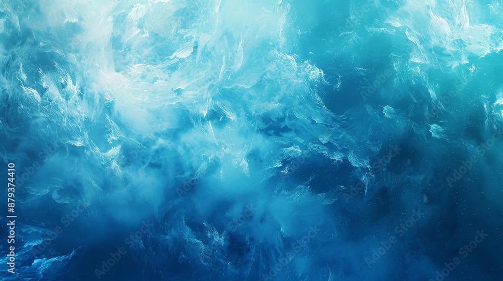 Fototapeta premium Abstract Blue Background, Generative AI Illustration