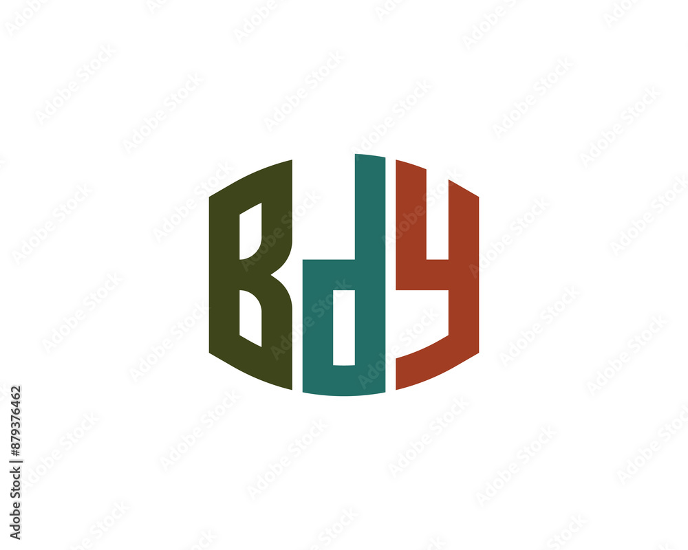 BDY Logo design vector template. BDY logo design. BDY Logo design vector template. BDY logo design.