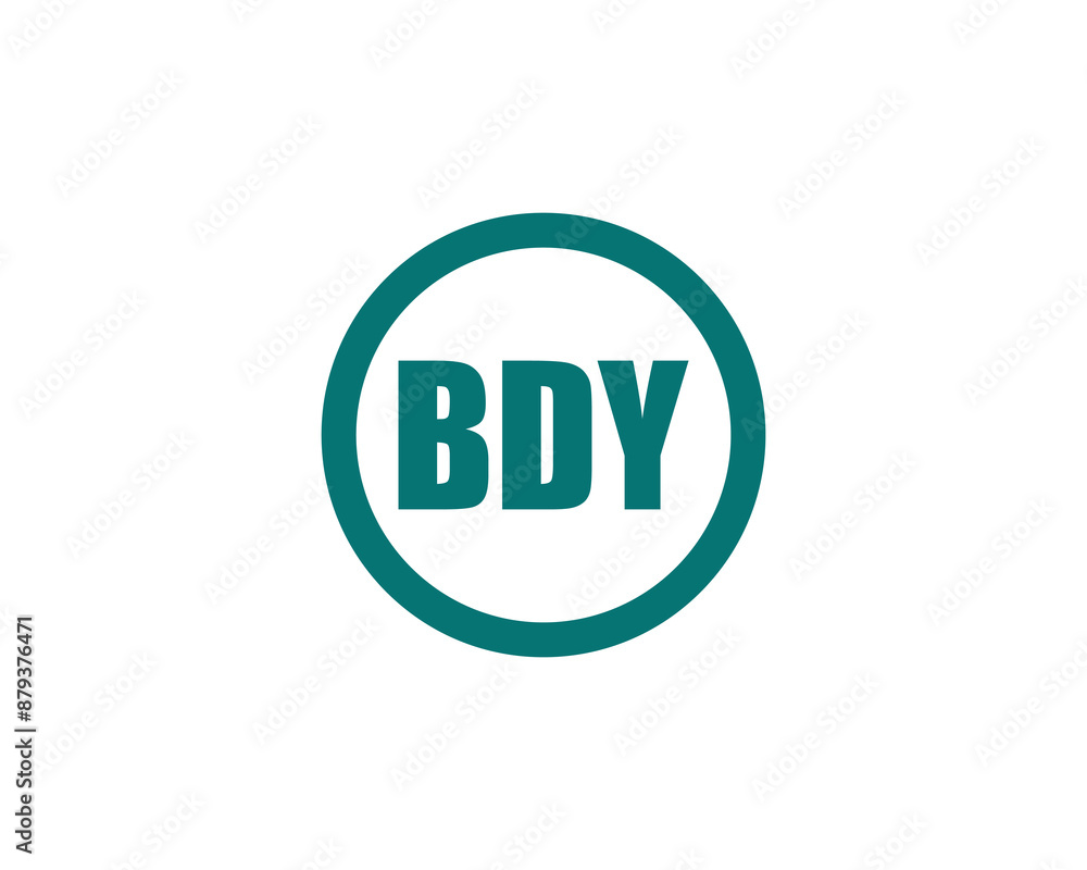 BDY Logo design vector template. BDY logo design. BDY Logo design vector template. BDY logo design.