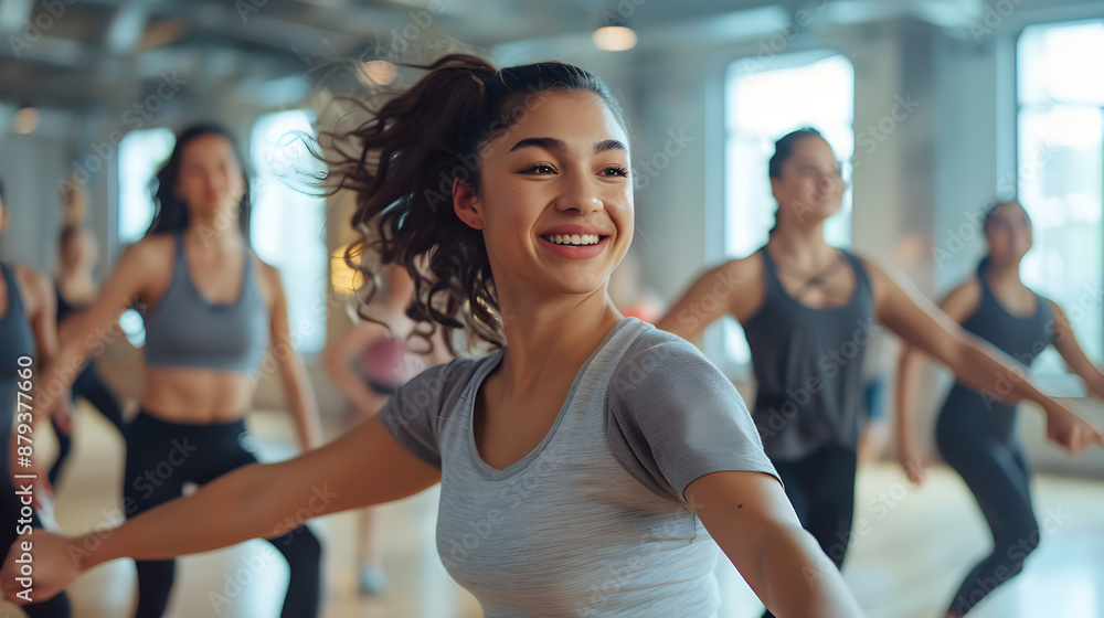 High-energy dance class with diverse participants moving in unison in a bright, airy studio, highlighting fitness, joy, and community.
High-energy dance class with diverse participants moving in unison in a bright, airy studio, highlighting fitness, joy, and community.