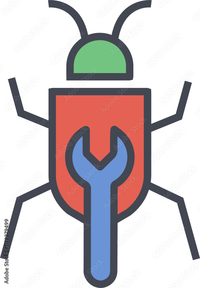 Bug Fixing Vector Icon Bug Fixing Vector Icon